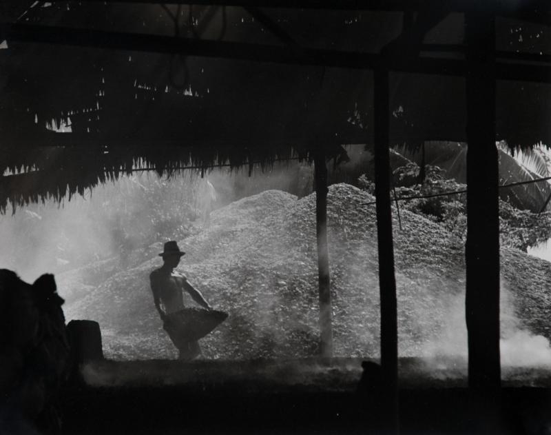 贝蚌灰水:上一代人缺乏资源,让他们穷中变通。这山丘一般高的蚌壳和贝壳是本地制成“灰水”的原料。工友把贝蚌烧制成灰料,混合清水后,便是用来粉刷墙面的漆料了。