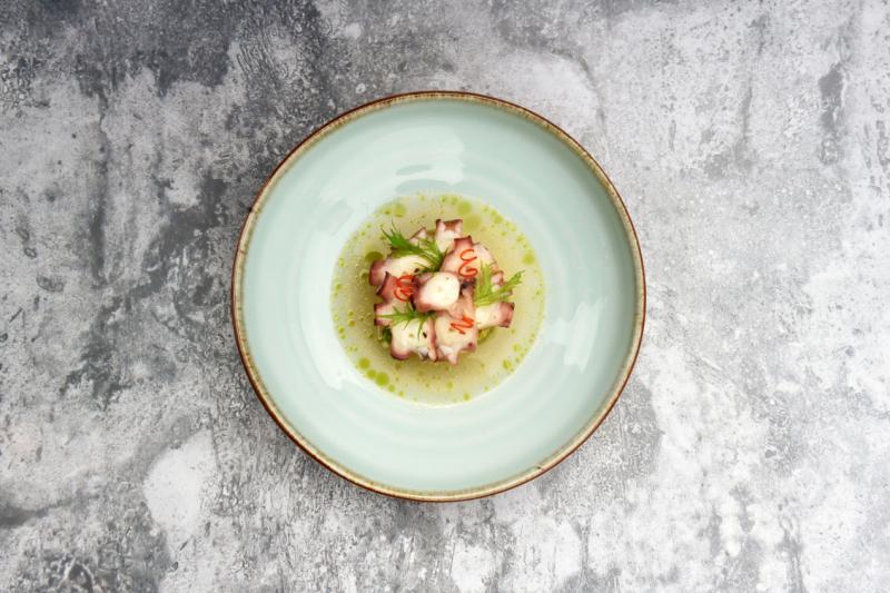 韩锡铉所诠释的海鲜豆腐汤。(受访者提供)