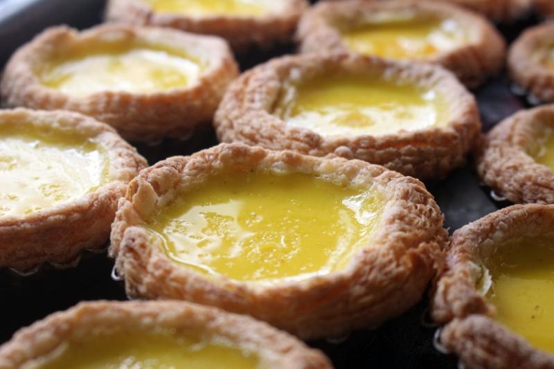 香港豪华饼店知名的酥皮蛋挞。(受访者提供)