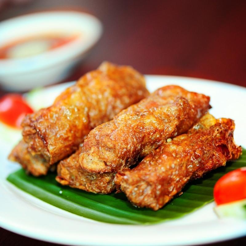 槟城人称为“卤肉”，味道贴近本地五香肉卷。（受访者提供）