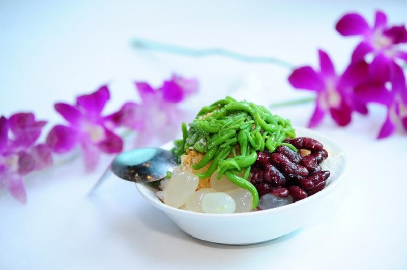 浆绿的食材丰富，软香大红豆是槟城浆绿的特色。（受访者提供）