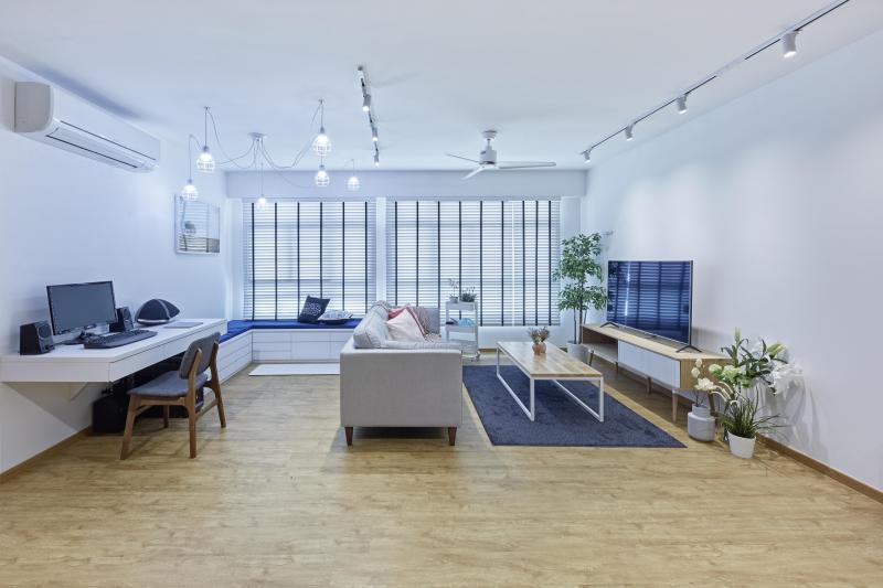 张明辉指出,扩容后的起居空间一部分可作办公用途。