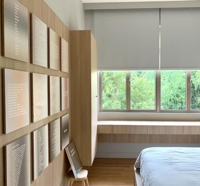 女儿房间最独特的是墙壁展示了本地艺术家Dawn Ng的创作。