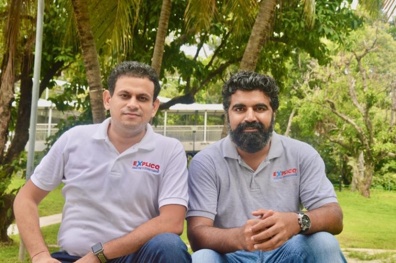 Explico联合创办人阿舒托什(左)和山帝仕:我们利用AI智能找出学生的学习优缺点,改良教学方法。