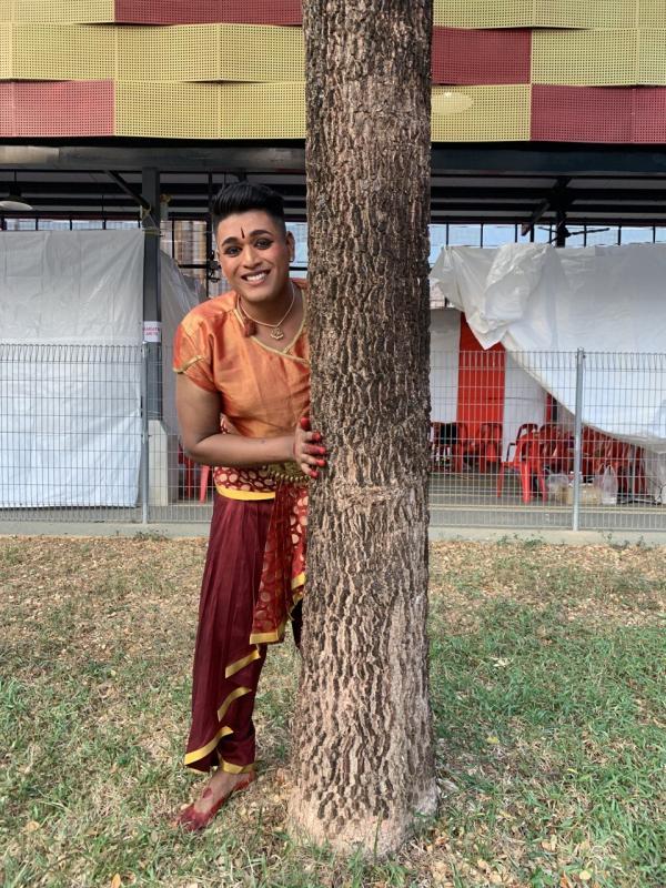 Vishnu最近开始跳印度古典舞蹈Bharatanatyam,并在一项全国舞蹈比赛中拿下季军。(Vishnu提供)