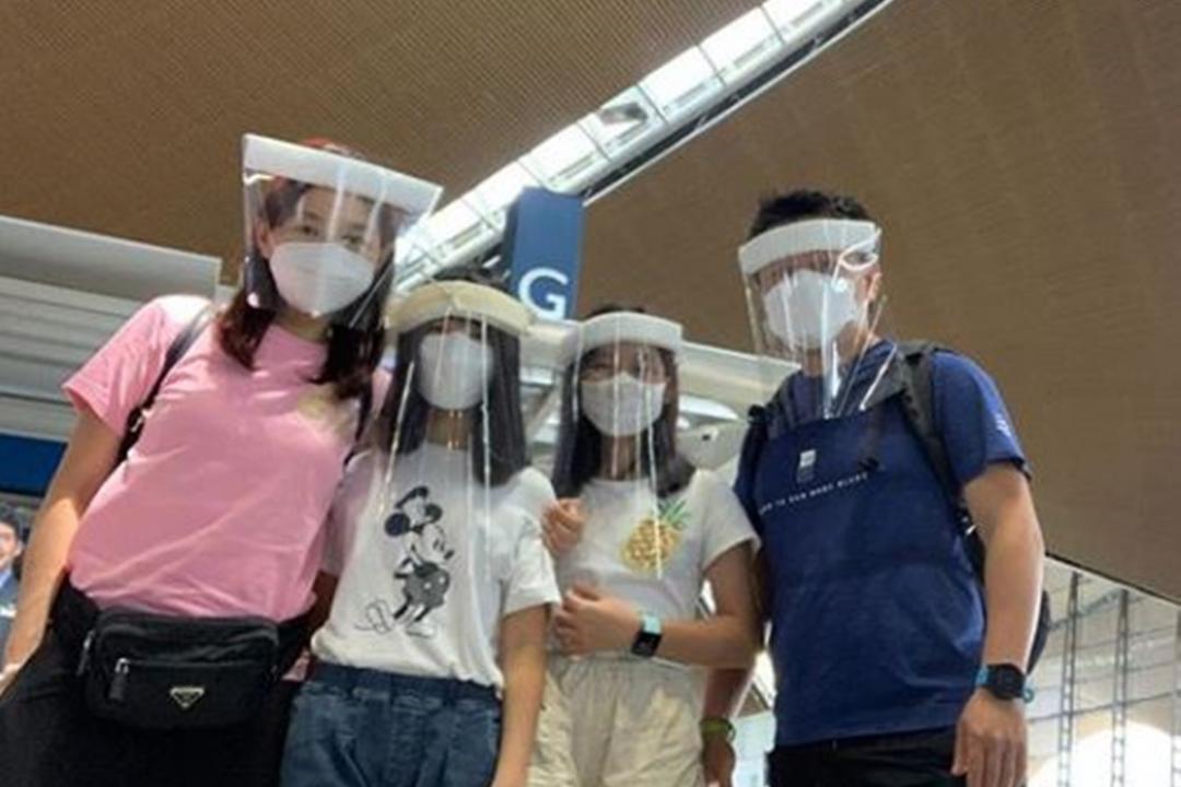 陈秀丽一家在上个月中抵达台北。(取自IG)