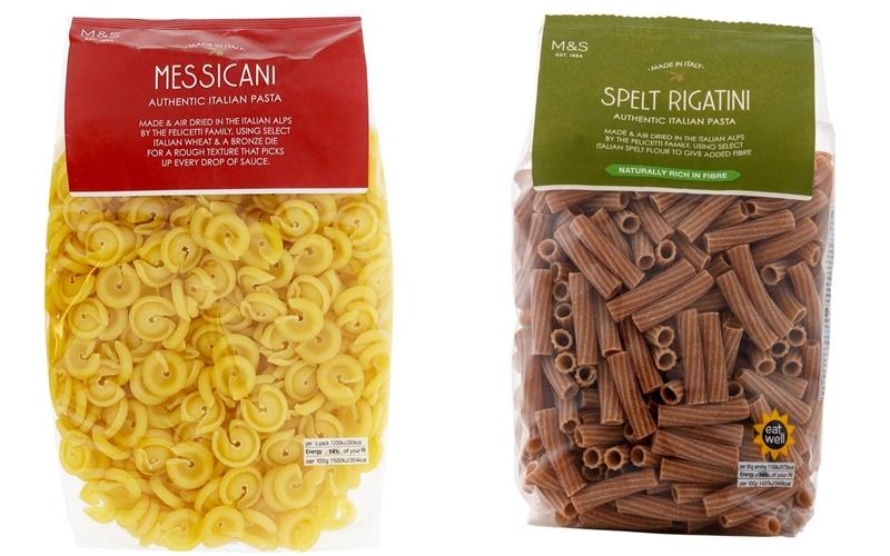 马莎(Marks & Spencer)意粉系列由四代意粉世家Felicetti家族在意大利阿尔卑斯山研制和风干。