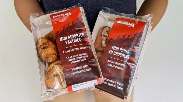 Swissbake推出迷你面包,包括牛油可颂、葡萄干丹麦面包和肉桂粉丹麦面包。