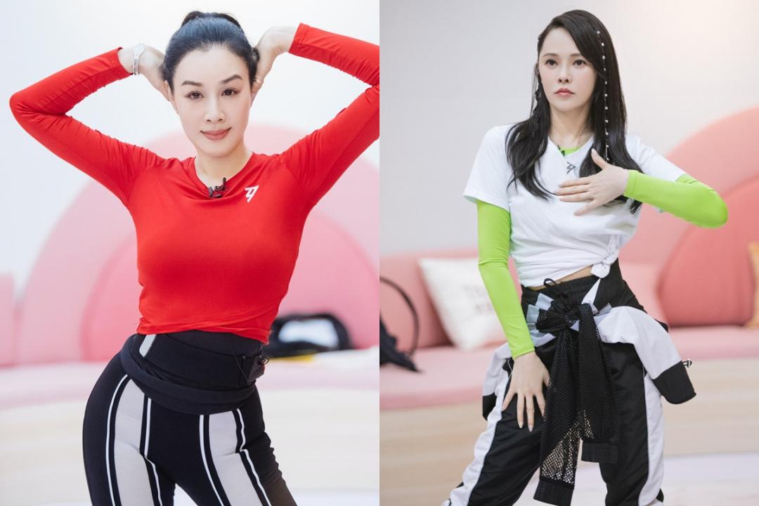 资深女星伊能静(右)和锺丽缇都是参赛“姐姐”。(互联网)