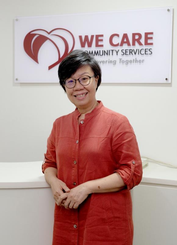关爱之家执行总监谭润娴。（曾坤顺摄）