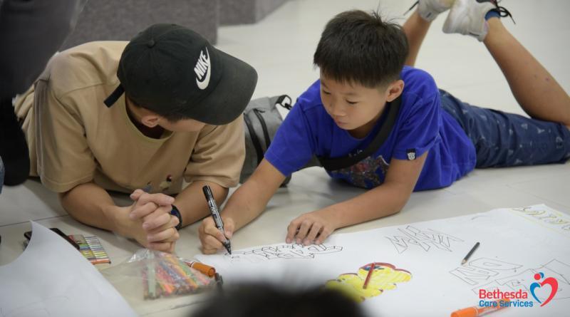 涂鸦艺术，让具有绘画天分的孩子得以宣泄情感。（受访者提供）