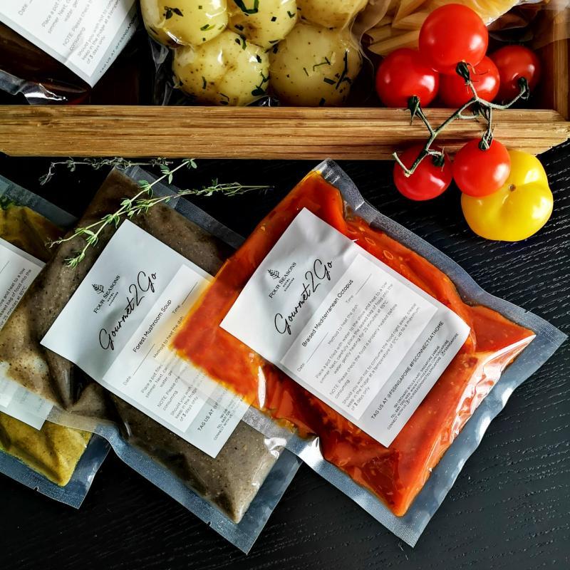 四季酒店Gourmet At Home食品真空包装,在家简单烹煮。