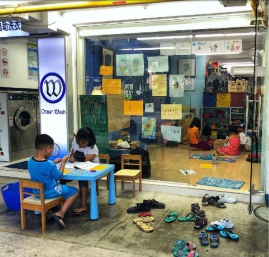 位于文礼通道176号组屋的3P Community Arts Lab去年8月起开放给小朋友,是他们熟悉且安心的创意空间。(叁南瓜提供)