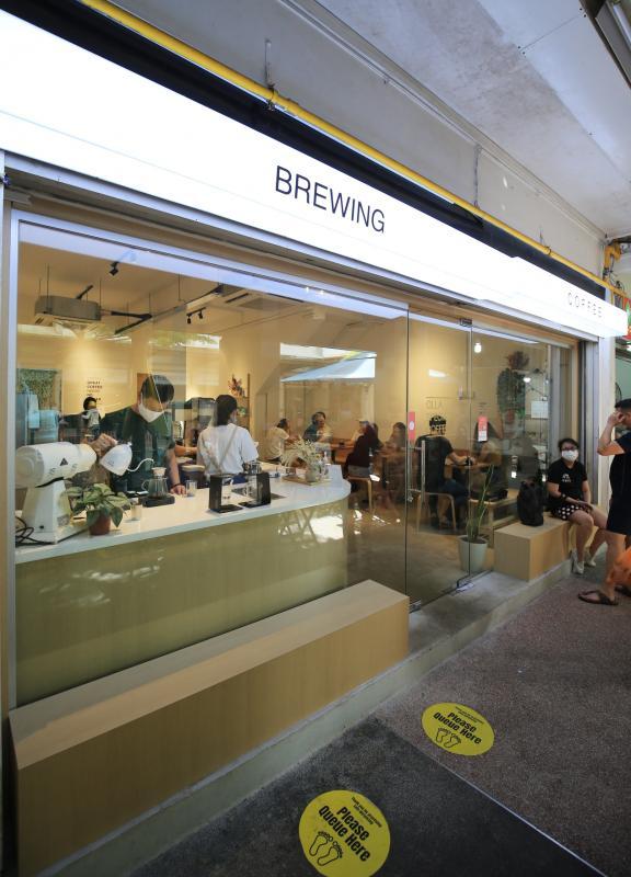 OLLA从流动咖啡车延伸到Olla Specialty Coffee咖啡馆。（龙国雄摄）