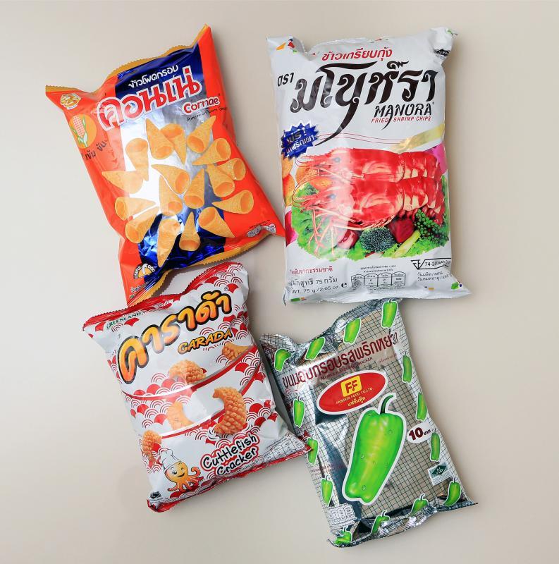 鹏泰超市的人气泰国零食。