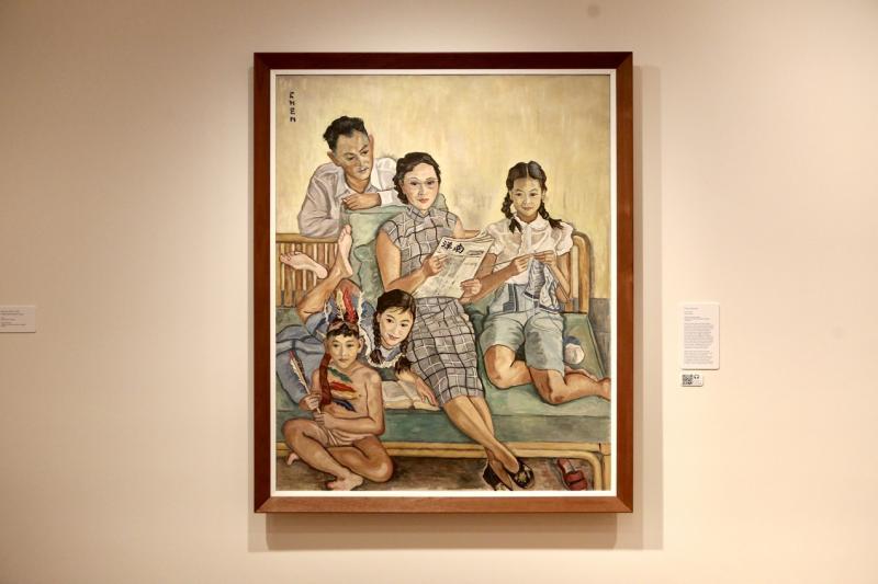 《全家福》肖像画中的人物,是张荔英在槟城的邻居。