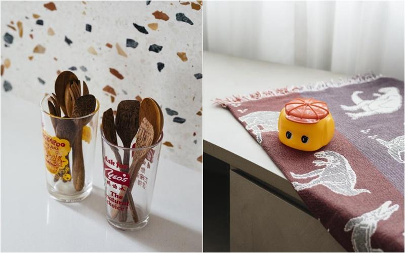 童心未泯的女屋主爱用带点复古风的可爱饰品装饰家居。