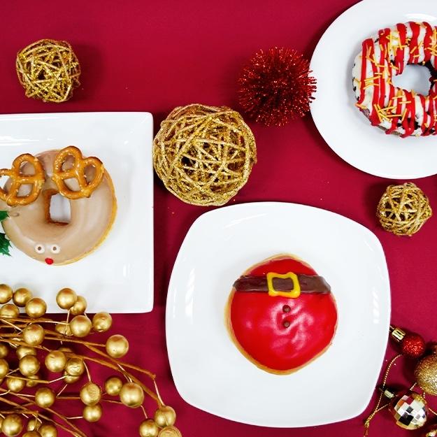 Krispy Kreme的圣诞节主题甜甜圈。(受访者提供)