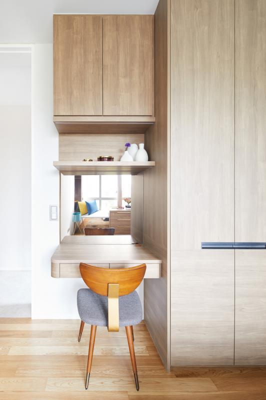 客房空间也尽可能利用,小装置显心思。