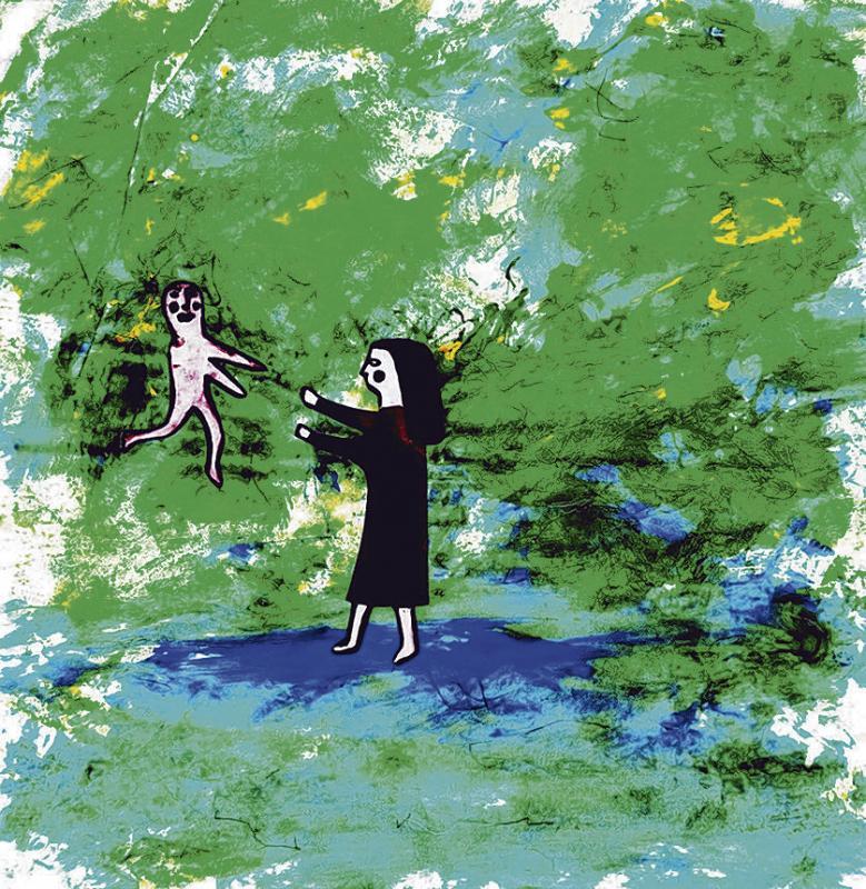 潘家定推出首个线上展,展出作品包括《我想握你的手》。(受访者提供)