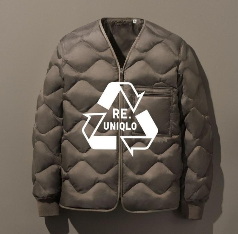 Uniqlo采用100%旧羽绒,再生出新羽绒服。