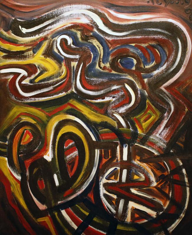 作于1999年的《骑》灵感来自何和应执教期间骑脚踏车的经历。