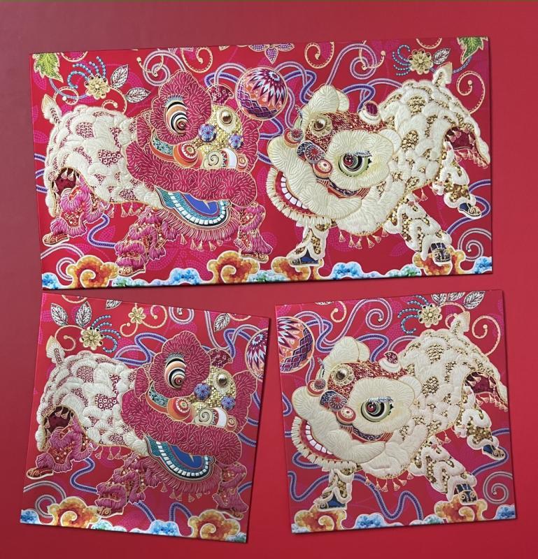 新加坡瑞银集团的醒狮红包喜气洋洋。
