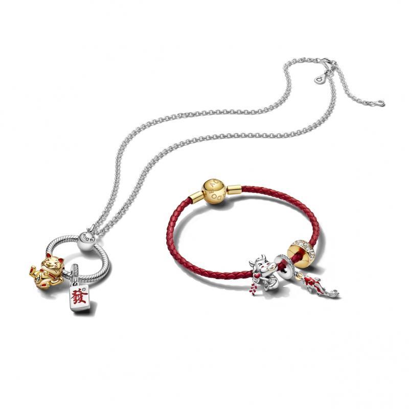 Pandora纯银小牛串饰寓意美好,造型卡哇伊。(品牌提供照片)