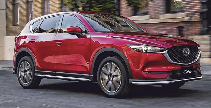 马自达CX-5披上耀眼艳红。