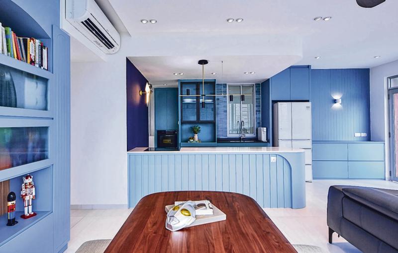 开放空间中各种线条和谐流畅。