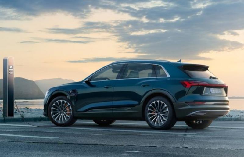 Audi E-Tron的DC快充模式仅需30分钟便能将电池充满80%的电量。(车商提供)