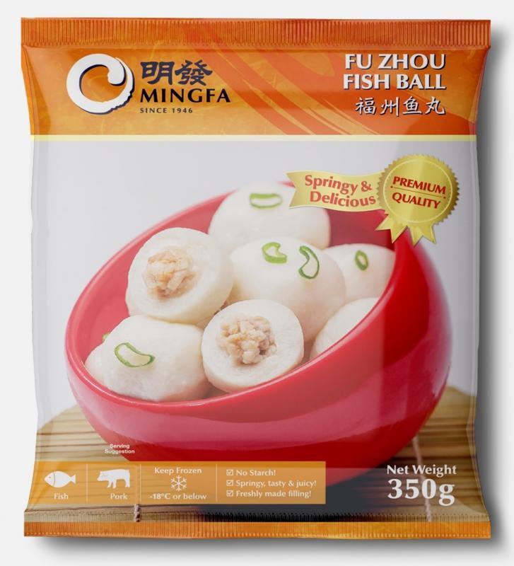 明发的冷冻福州鱼丸。(受访者提供)