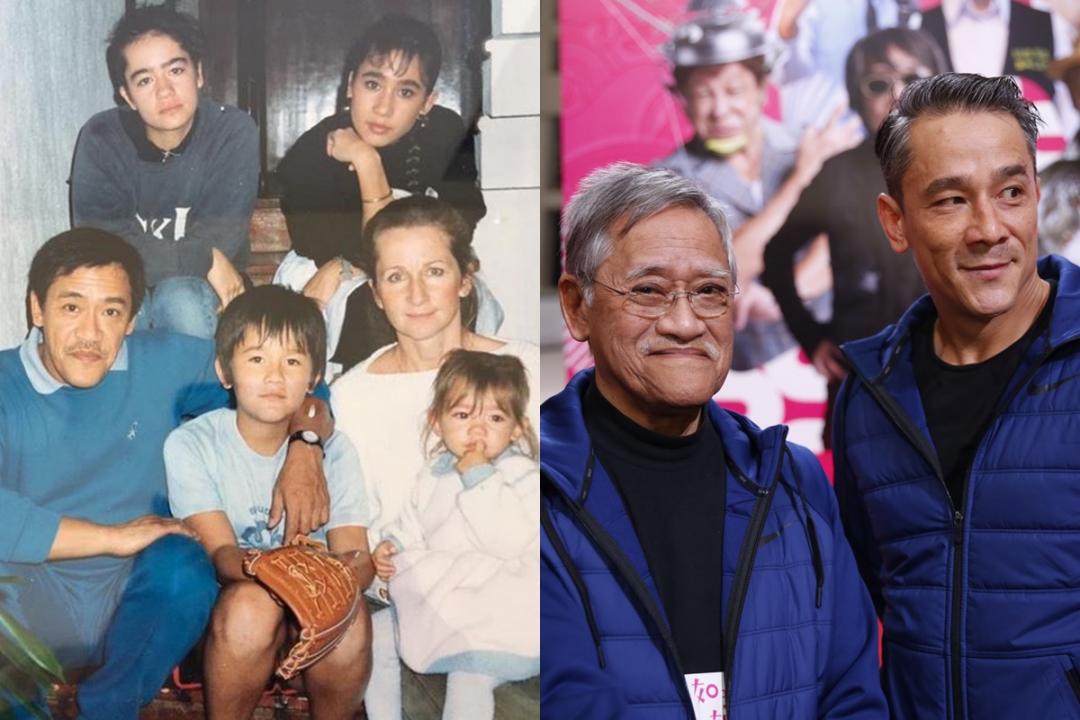 左:吴耀汉与外籍妻子育有3女1子。右:吴耀汉和儿子吴嘉龙。(互联网)