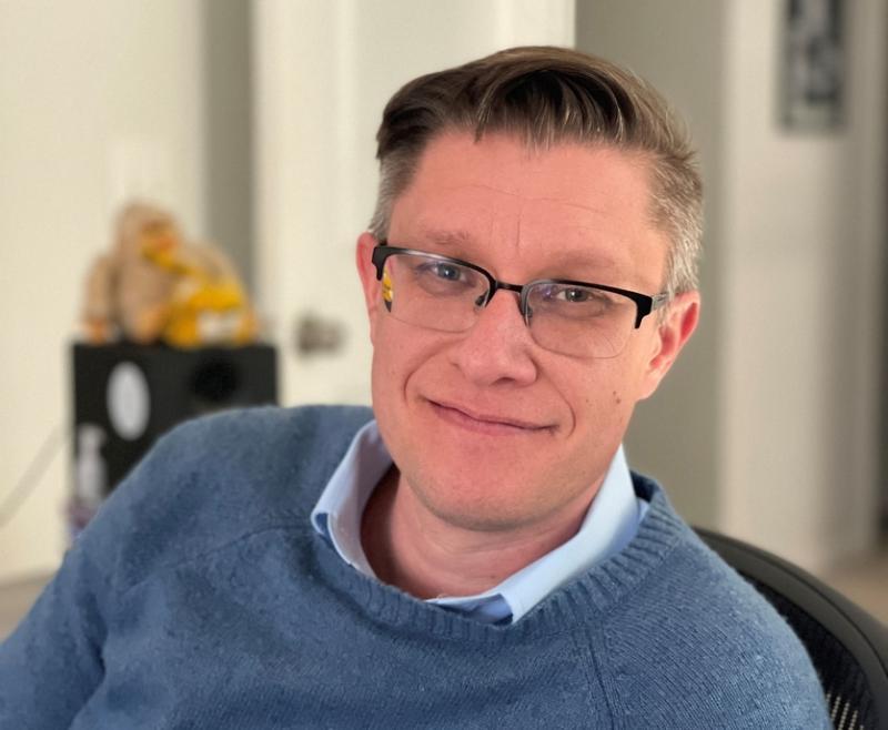 艺名为Beeple的美国数码艺术家迈克·温克尔曼。(法新社)