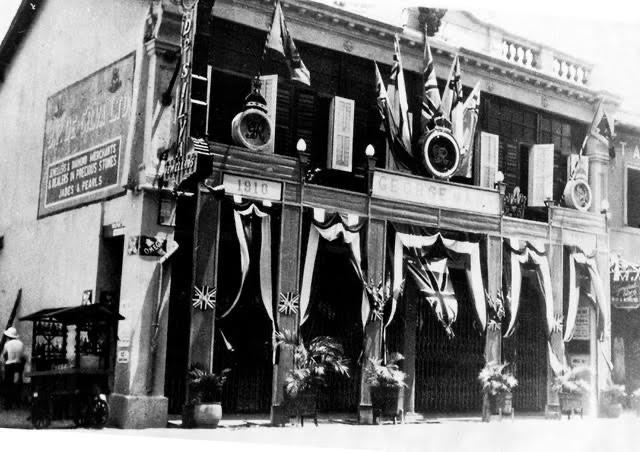 B.P. De Silva 1800年代在新加坡谐街(High St)的老店。(受访者提供)