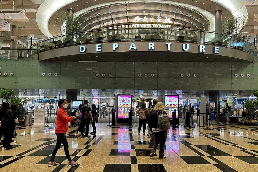 樟宜机场曾12次获得全球最佳机场殊荣，上一次是2023年。（何炳耀摄）
