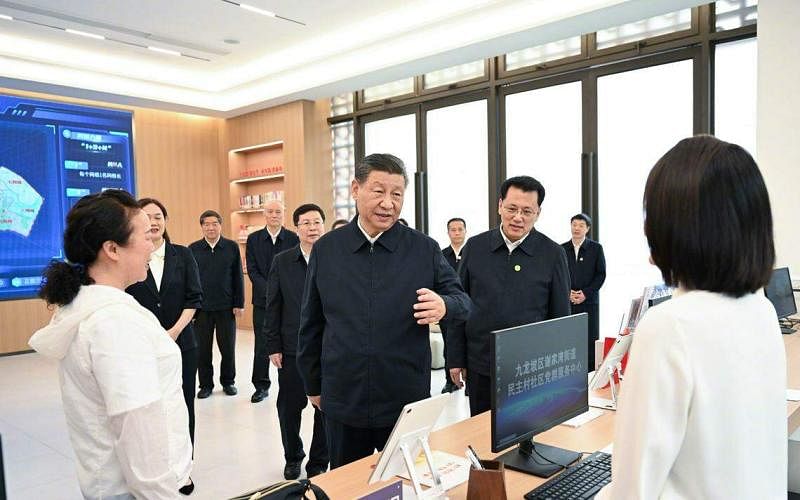 Xi Jinping inspected and investigated in Chongqing to understand the burden reduction at the grassroots level | Lianhe Zaobao