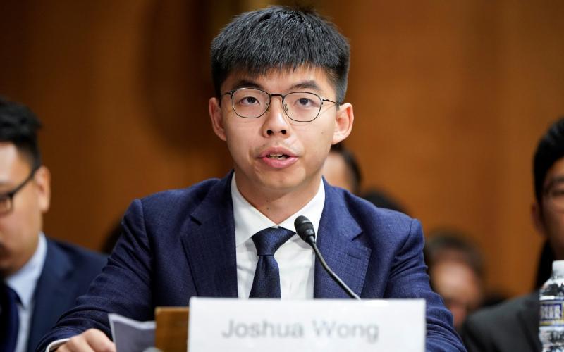 香港黄之锋出席美国国会听证会 | 联合早报