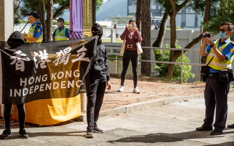 港国安处接手调查中大校园涉“港独”活动 | 联合早报