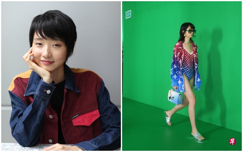 专程从法国巴黎归国领衔走秀的超模杨凯君当天一出场就因地滑摔了一跤。(档案照) 专程从法国巴黎归国领衔走秀的超模杨凯君当天一出场就因地滑摔了一跤。(档案照)