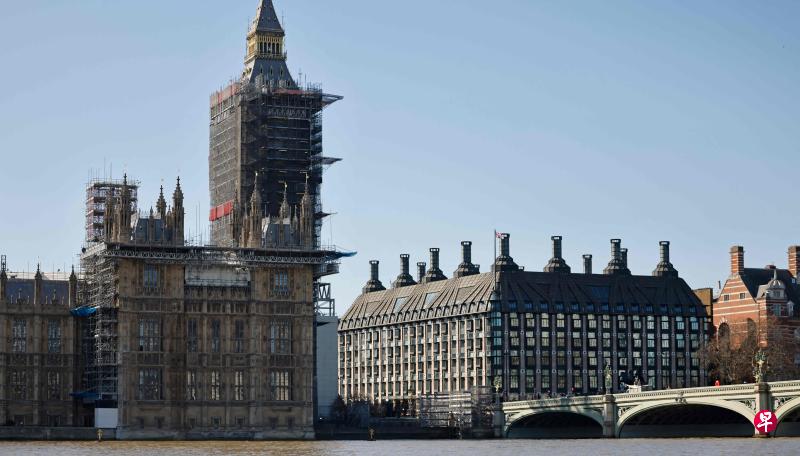 英国国会昨天(22日)通过一项不具约束力的动议,认为中国新疆存在种族灭绝行为。图为英国国会大厦。(法新社档案图) 英国国会昨天(22日)通过一项不具约束力的动议,认为中国新疆存在种族灭绝行为。图为英国国会大厦。(法新社档案图)