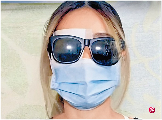 爆眼少女去年伤后曾录制视频,呼吁香港警方停止暴力。(互联网) 爆眼少女去年伤后曾录制视频,呼吁香港警方停止暴力。(互联网)
