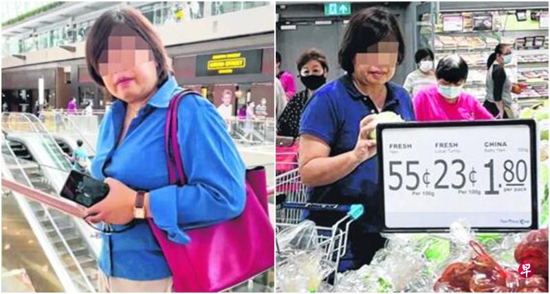 左图:短发妇女被拍到拒戴口罩,还反过来质疑安全距离大使没有佩戴徽章。右图:妇女今年2月被人拍下,在怡丰城(VivoCity)出现时没戴口罩。(视频截图) 左图:短发妇女被拍到拒戴口罩,还反过来质疑安全距离大使没有佩戴徽章。右图:妇女今年2月被人拍下,在怡丰城(VivoCity)出现时没戴口罩。(视频截图)