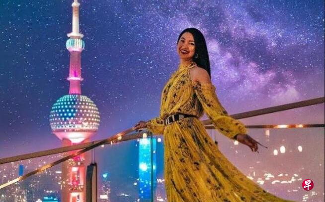 刘雨灵曾应邀飞中国上海拍摄模特风景照。(受访者提供) 刘雨灵曾应邀飞中国上海拍摄模特风景照。(受访者提供)