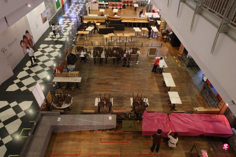 禁止堂食不到一周,全岛餐饮业的销售额大跌四成至九成。(邝启聪摄) 禁止堂食不到一周,全岛餐饮业的销售额大跌四成至九成。(邝启聪摄)