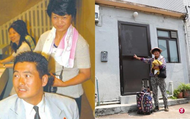 左图:周聪玲与周润发的感情最好。右图:周聪玲指着的房子就是小时候曾住过的横塱村祖屋。(互联网) 左图:周聪玲与周润发的感情最好。右图:周聪玲指着的房子就是小时候曾住过的横塱村祖屋。(互联网)