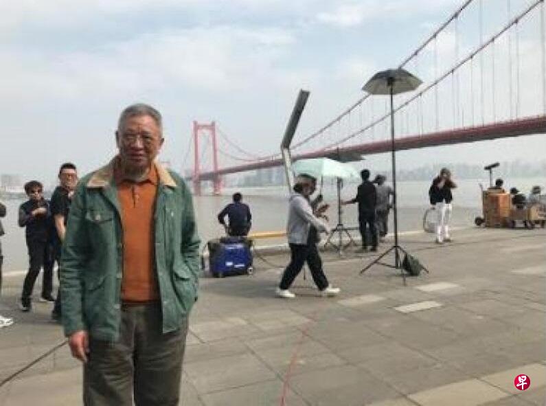 许绍雄人在武汉拍摄电影《在武汉》。(图/受访者提供) 许绍雄人在武汉拍摄电影《在武汉》。(图/受访者提供)