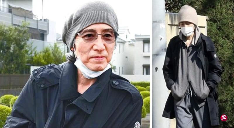 田村正和曾被拍到消瘦身形（右图），他后来受访坦承动心脏手术。
