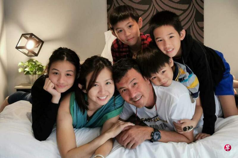 林明伦一家六口。（档案照片）