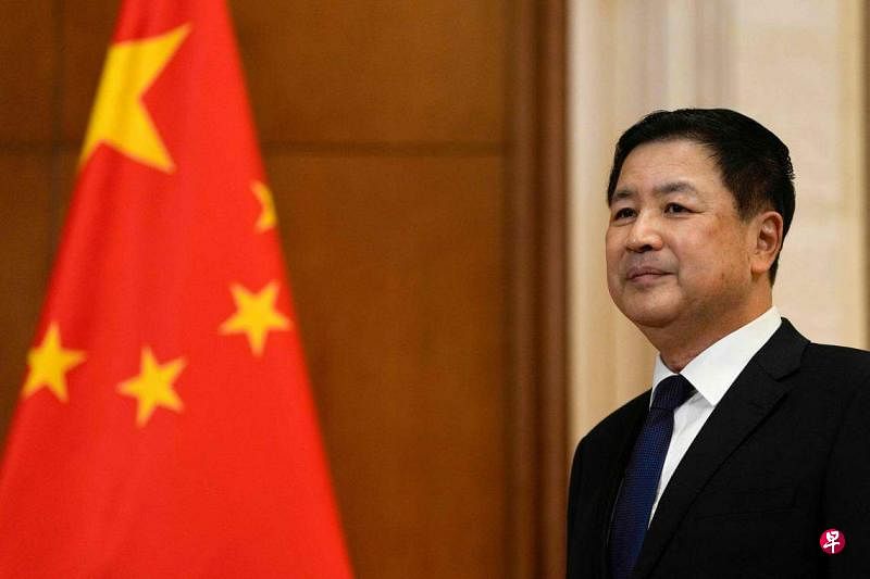应中国公安部长王小洪（图）的邀请，缅甸内政部长雅毕于星期三（4月24日）前往中国进行工作访问。（法新社）